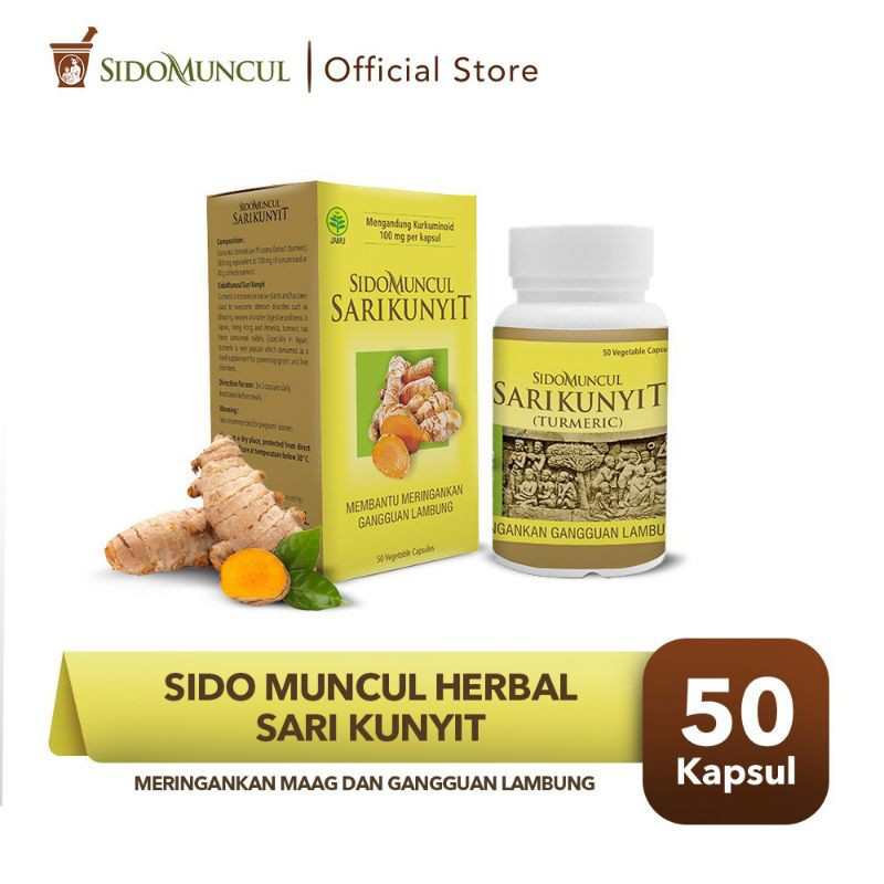 Jual Sidomuncul Sari Kunyit 50 Kapsul Sido Muncul Herbal Shopee Indonesia 3865