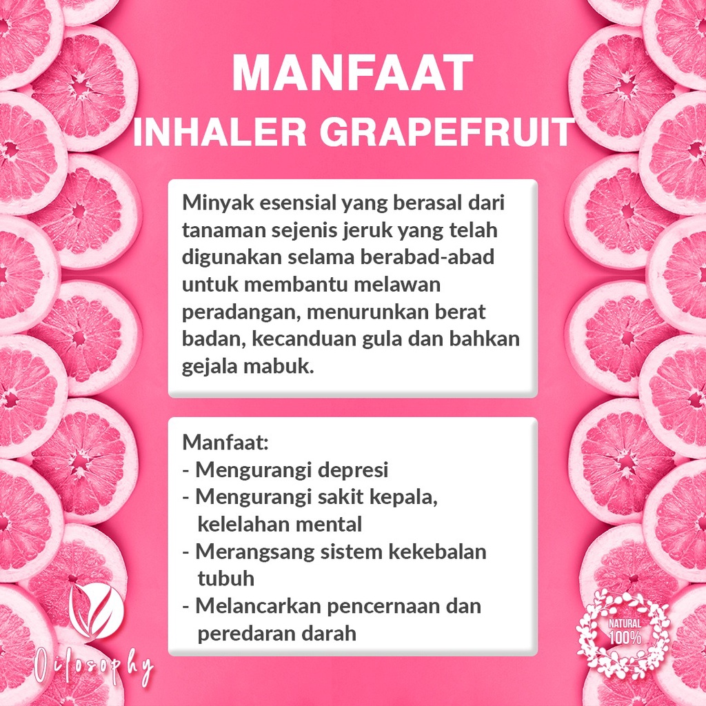 GRAPEFRUIT INHALER | INHALER MERANGSANG SISTEM KEKEBALAN TUBUH