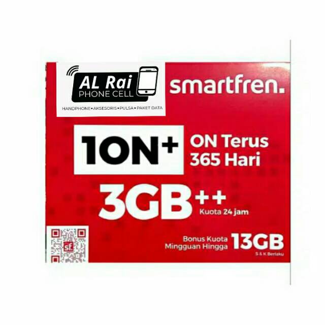 Perdana kuota Smartfren ion+ 3 GB, Masa aktif 1 tahun, Bonus masker tebal ( 3 ply )