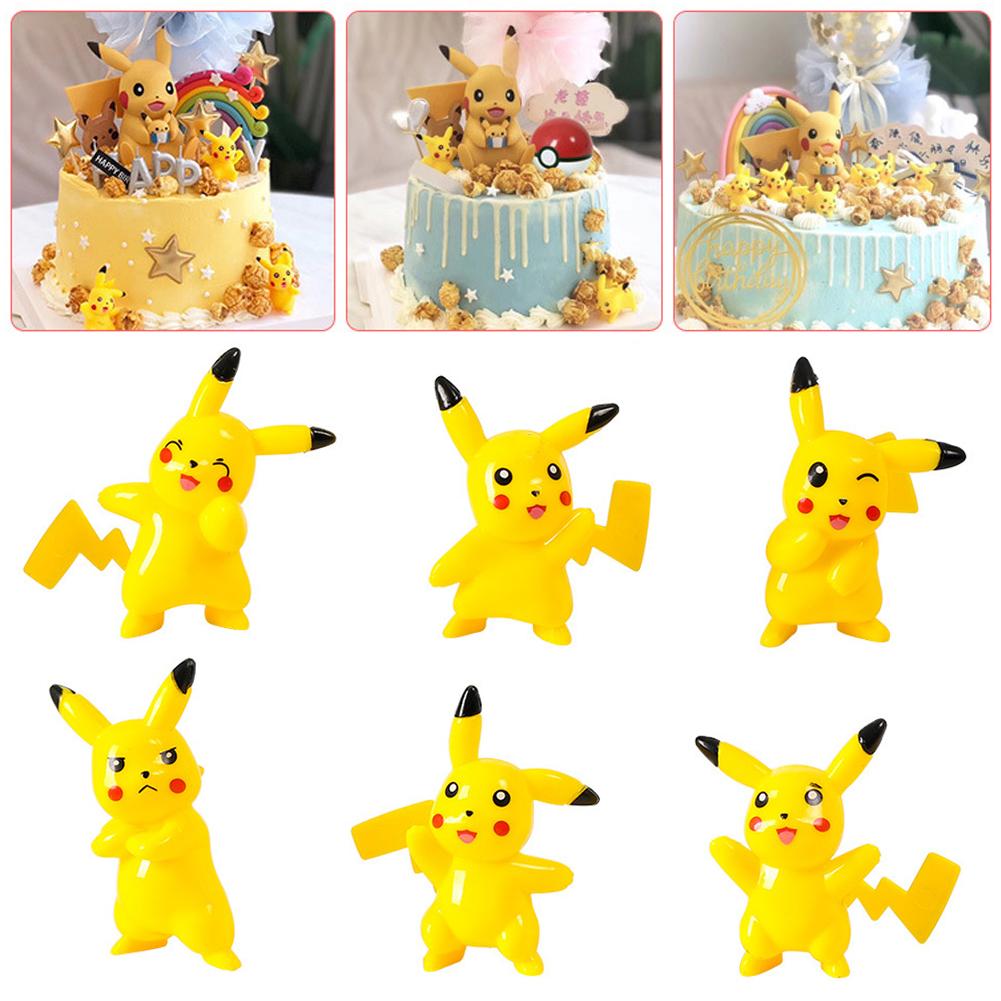 Topper Kue Desain Anime Pokemon Pikachu Untuk Dekorasi Pesta Ulang Tahun