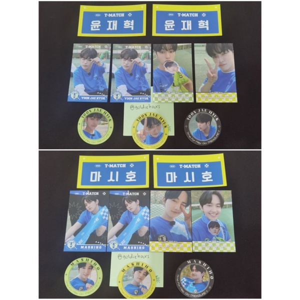 MD T-MATCH TREASURE JAEHYUK/MASHIHO SET PHOTOCARD/STICKER
