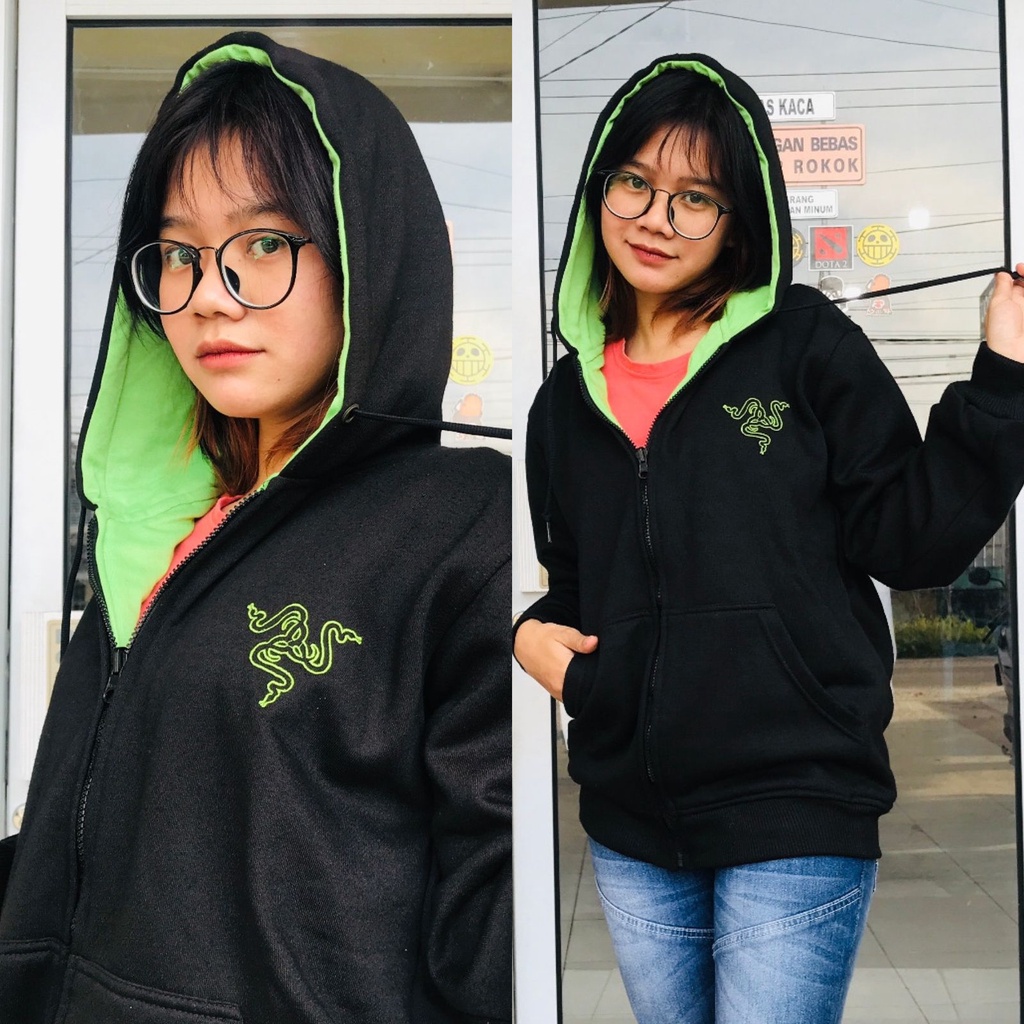 Jaket Razer Black Premium Cotton Fleece Premium Unisex