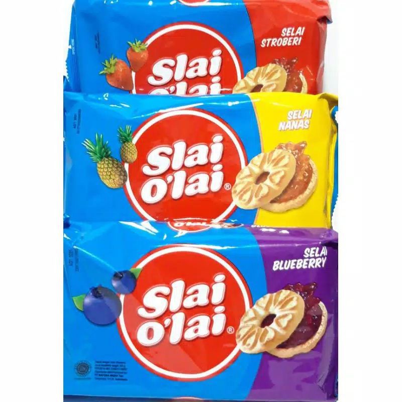 

SLAI OLAI 240 GR BISKUIT STRAWBERRY NANAS BLUE BERRY