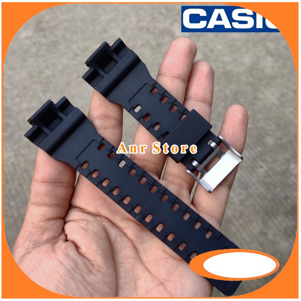 Tali Casio G-Shock GA-100 GD-100 GD-350 G-8900 Hitam Glosy Original Oem