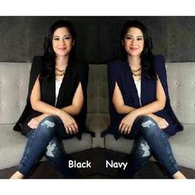 Cape Blazer Sayap Size L Outer Vest Blazer Wanita Blazer Kantor Blazer Sayap Outer Wanita