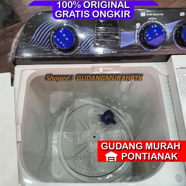 Mesin Cuci AQUA JAPAN 2 Tabung AIR DRYER Pengering cepat dan motor kuat QW-881XT / QW-851XT 850 880