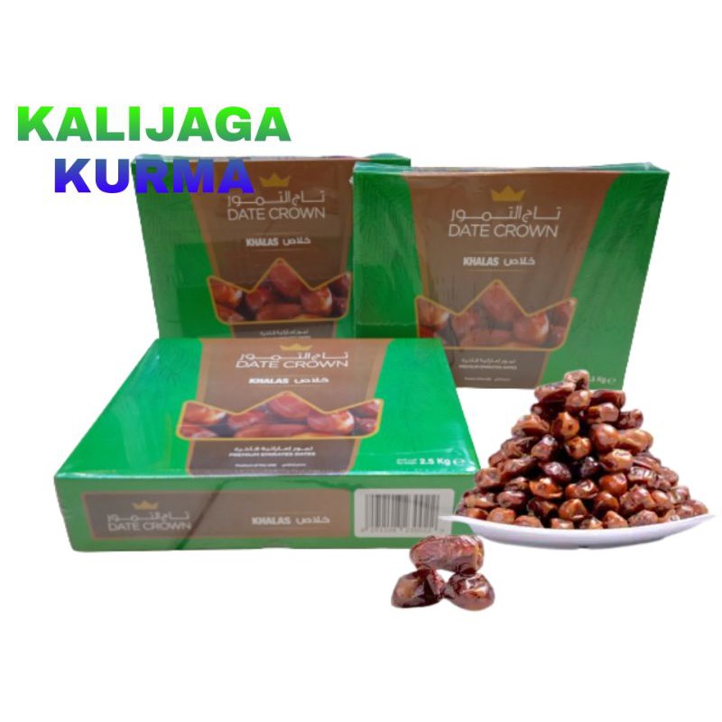 kurma date crown khalas 5kg/ kurma datecrown khalas premium 5kg