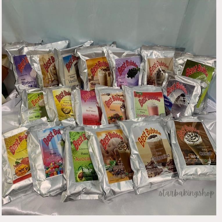 

[PRODUK KM0] Best Bubble Ice Blended Powder 500gr | Bubuk Minuman | Bubble Drink | Powder Drink ARR