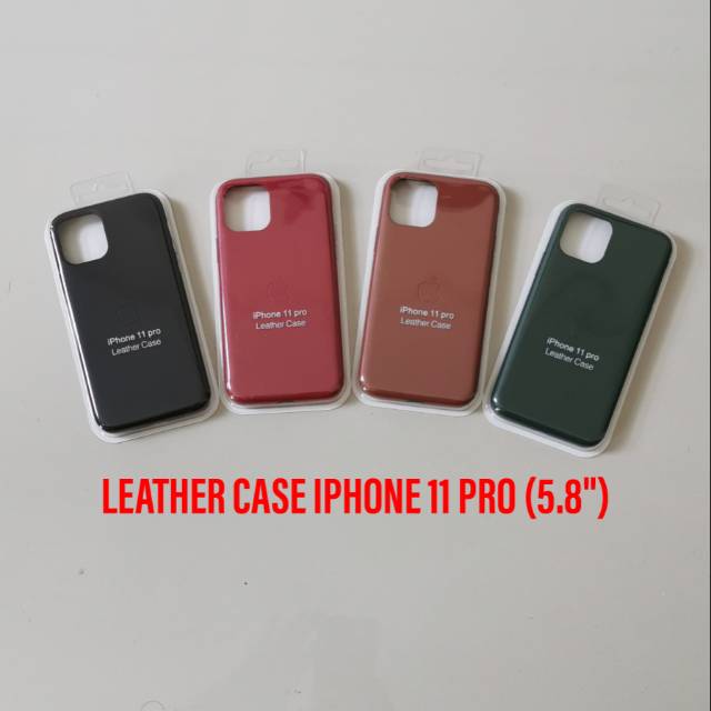 LEATHER CASE SOFT HARD COVER KULIT ORIGINAL IPHONE 11 PRO TERMURAH