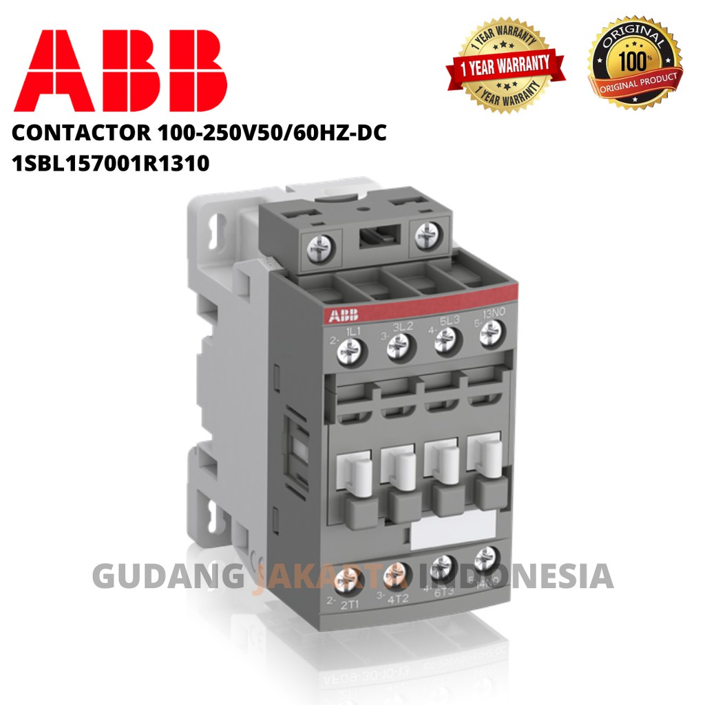 ABB AF12-30-10-13 100-250V50/60HZ-DC Contactor 1SBL157001R1310