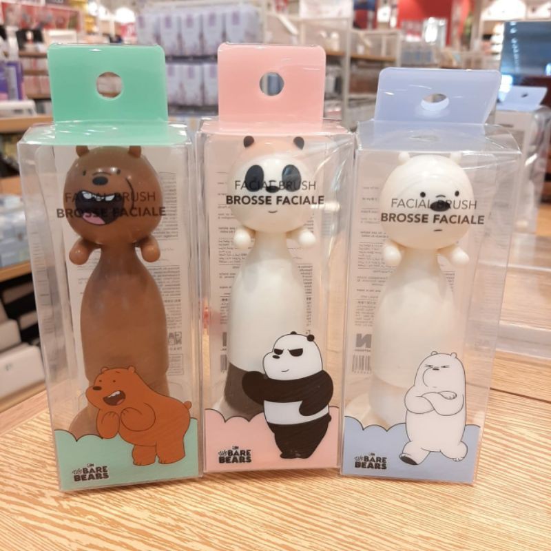 facial brush we bare bears miniso tanpa baterai