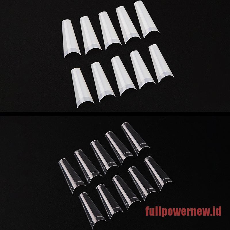 【COD】500pcs/Bag XXL Extra Long Coffin Nail Tips Half Cover Press Clear Fake Nails