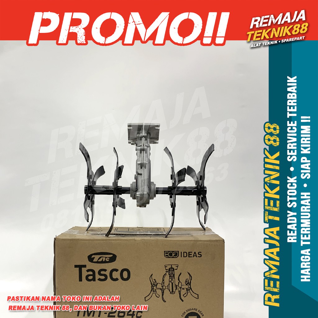 MINI TILLER HEAD / TRAKTOR MINI / PENYIANG GULMA / CULTIVATOR WEEDING / TASCO TMT 264 C / AS KOTAK