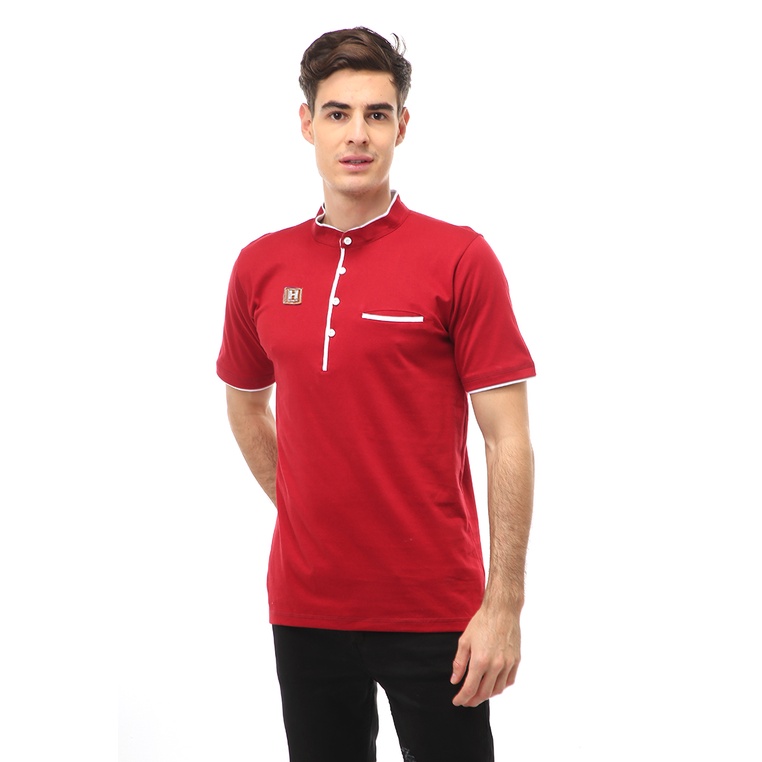 Hamlin Jack Atasan Formal Pria T-Shirt Kaos Polo Kerah Sanghai Short Sleeve Material Cotton ORIGINAL