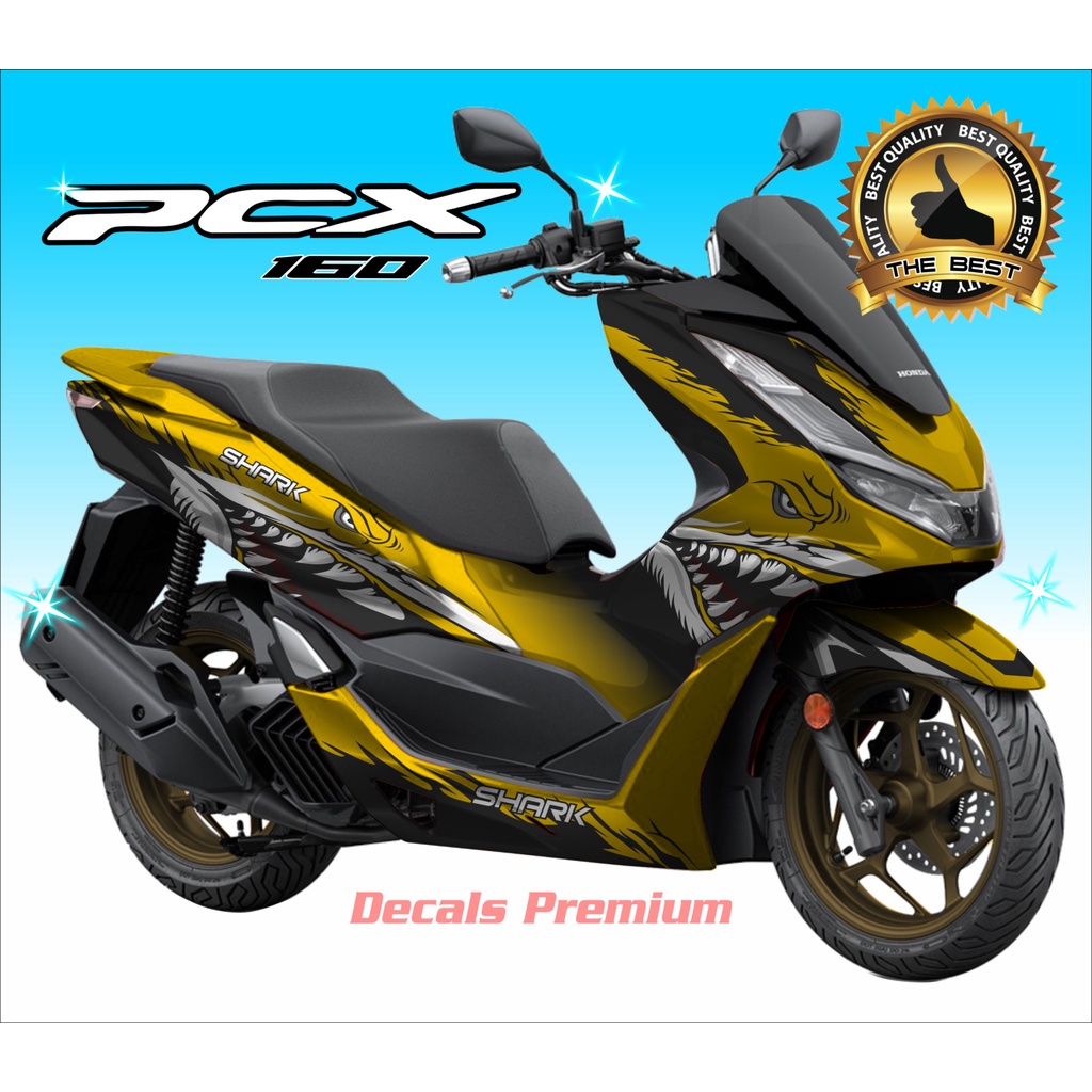 DECAL PCX NEW 2021 / DECAL PCX GRAFIS / STICKER PCX SHARK / SHARK