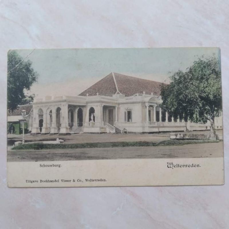 

Kartu Pos Foto Kuno Tua Nederland Indie 1900-1940an Schouwburg Weltevreden