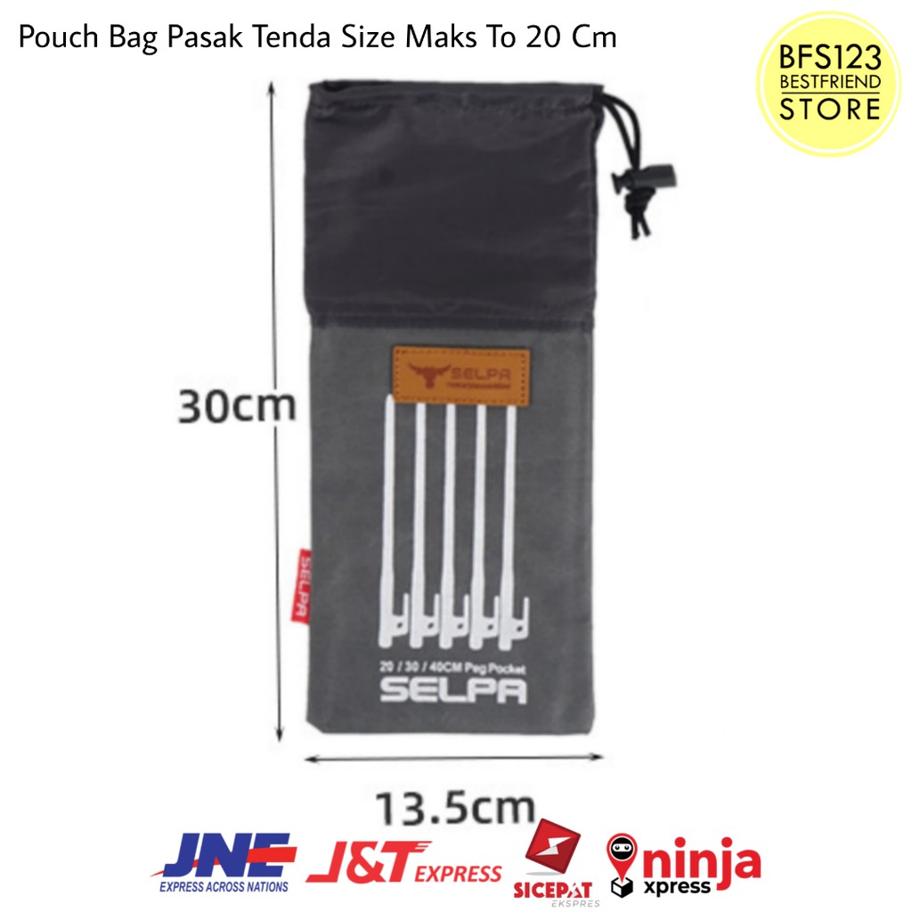 Pouch Bag Pasak Tenda Size Maks To 20 Cm