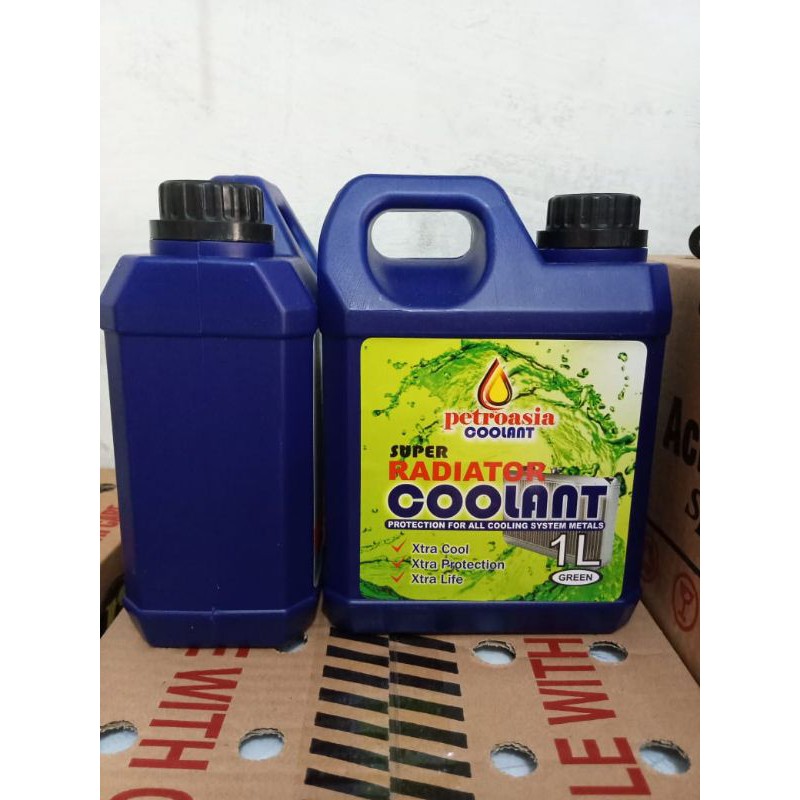 Air Radiator Super Petroasia 1liter.Air Coolant Super Petroasia(hijau)