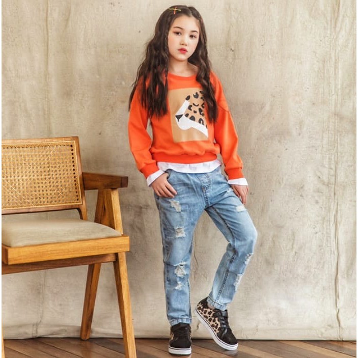 Tokomilkan - LEOPARD Sweater / Sweater Fleece Anak Perempuan 1 - 6 tahun