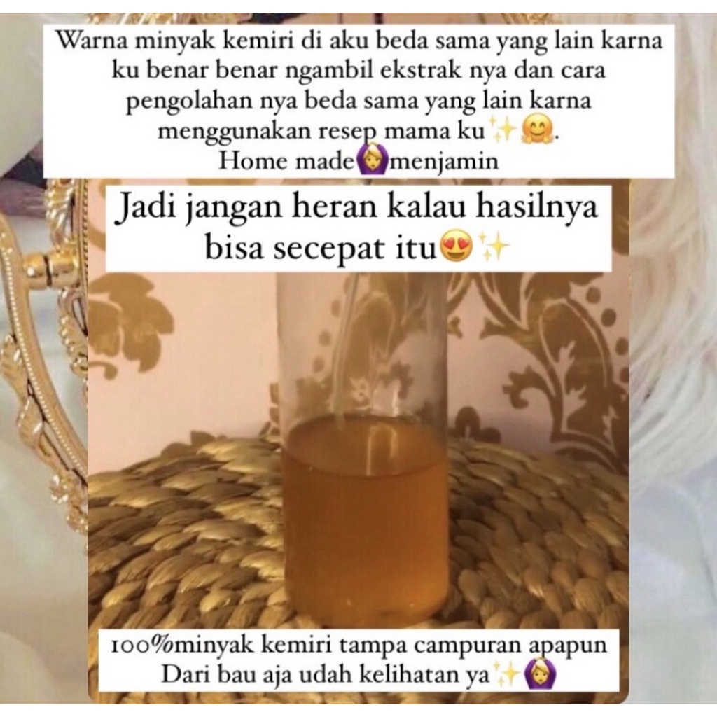 KEMIRI OIL PELEBAT BULU MATA ALIS PEMANJANG BULU MATA EYELASH OIL LASH