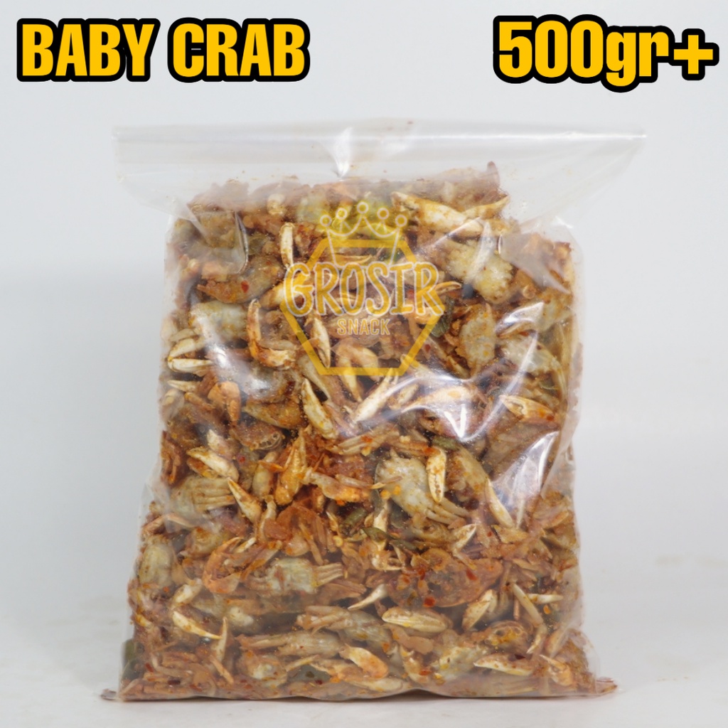 Baby Crab Kriuk 500gr+ Extra Daun Jeruk Camilan Seafood