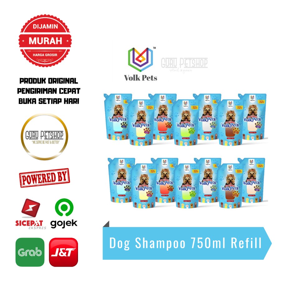 Volk Pets Dog Shampoo Refill Collection 750 ML / Shampo Anjing