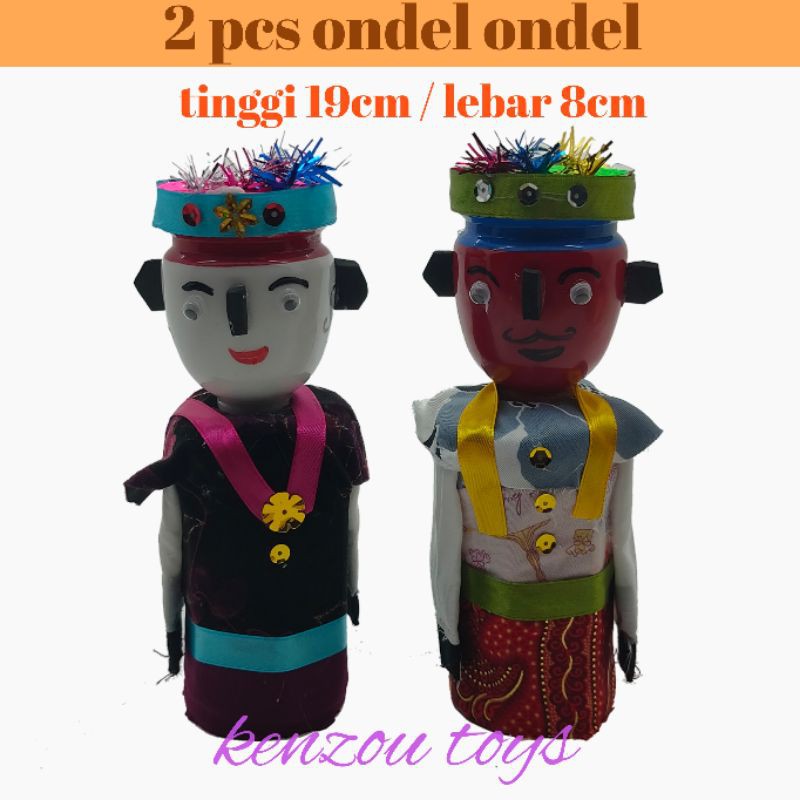 mainan boneka ondel ondel dari jekarteh