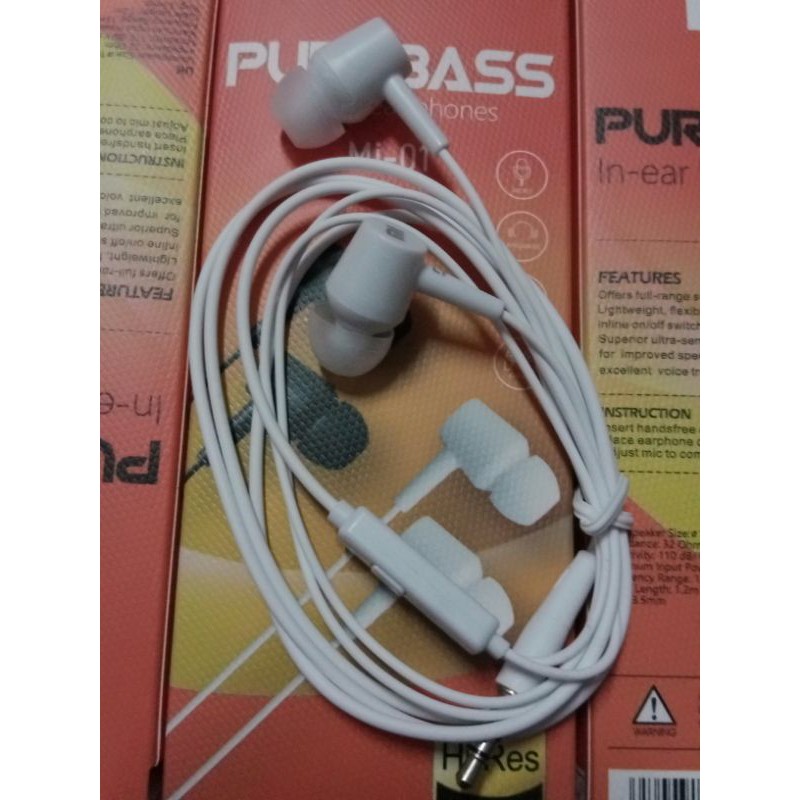 HEADPHONE HEADSET MI original pure bass