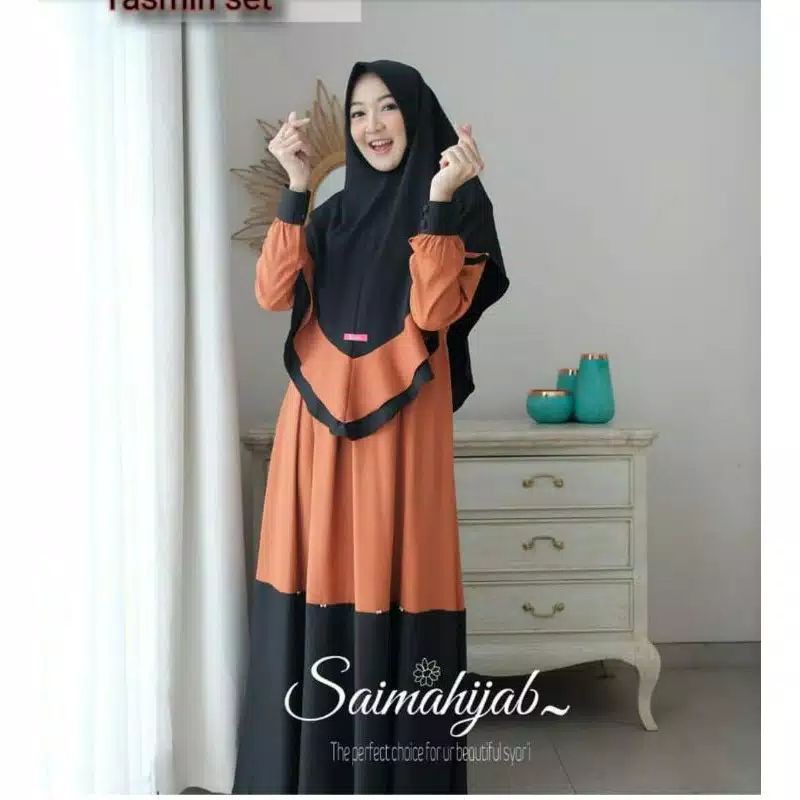 Gamis Yasmin Set Syari /Gamis Syari/Dress Syari