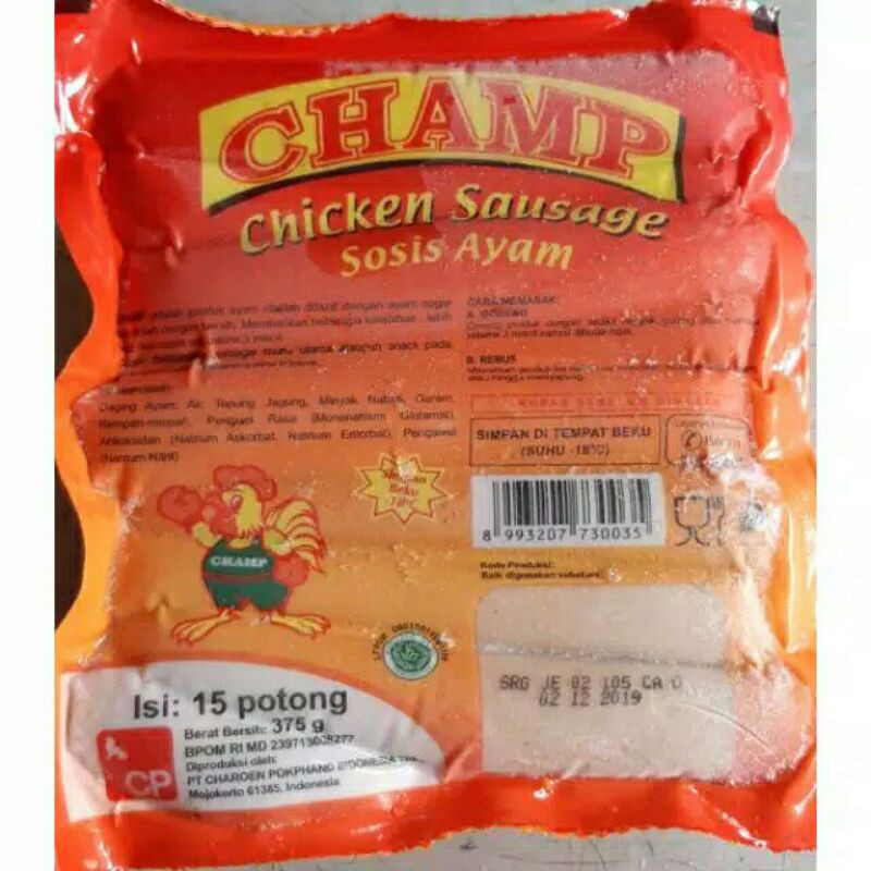 

sosis ayam champ 375gr