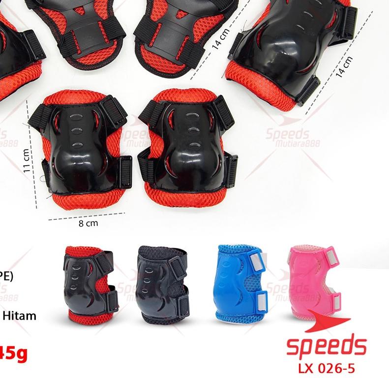 ✹ SPEEDS Deker Sepatu Roda Anak Deker Inline Skate Pelindung Lutut Sikut Sepatu Roda Anak Safety Dec