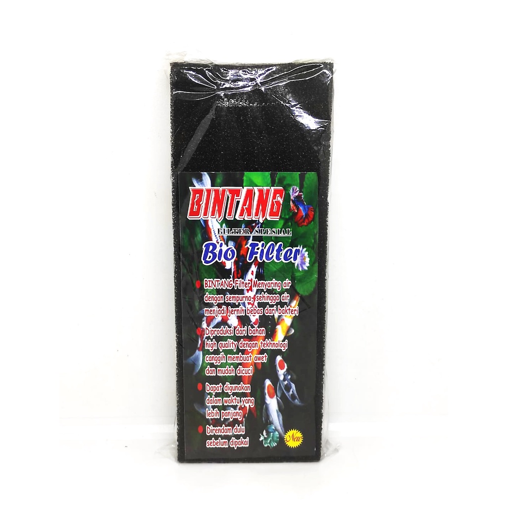 KAPAS BINTANG BIO FILTER UKURAN TEBAL 4 DAN 3,5 CM