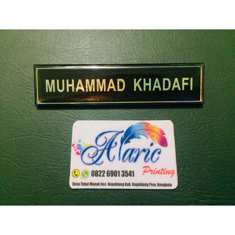 

Name Tag / Papan Nama