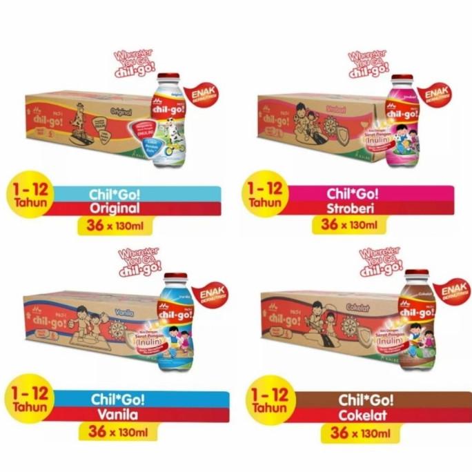 

READY COD CHIL GO Susu UHT 36x130ml/karton - Strawberi