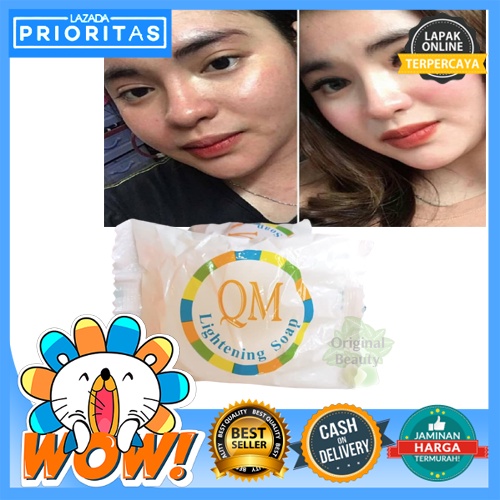 SABUN QM GLOWING / QM GLOWING / SABUN MEMUTIHKAN WAJAH/ SABUN PEMUTIH WAJAH AMPUH