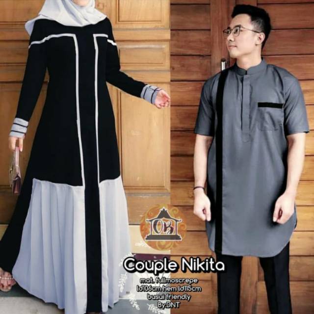 BAJU COUPLE GAMIS | COUPLE NIKITA COUPLE MOSCREPE