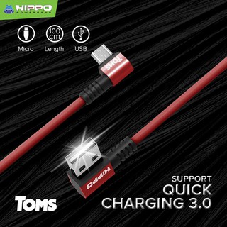 Kabel Charger Hippo Toms Micro USB Length 100cm - Kabel