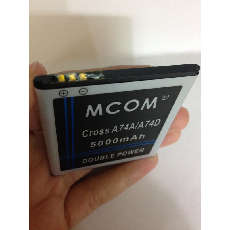 Battery Batre Baterai Double Power Mcom Evercoss Cross A74A A74D