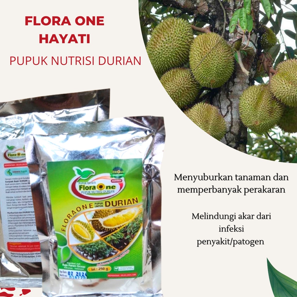Pupuk FloraOne Durian Pupuk Anti Tidak Rontok Pupuk Durian, Pupuk Durian Supaya Cepat Berbuah
