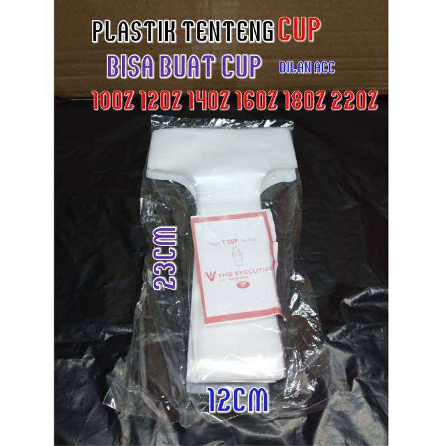 

Plastik T CUP Take Away / Plastik Tentengan Gelas