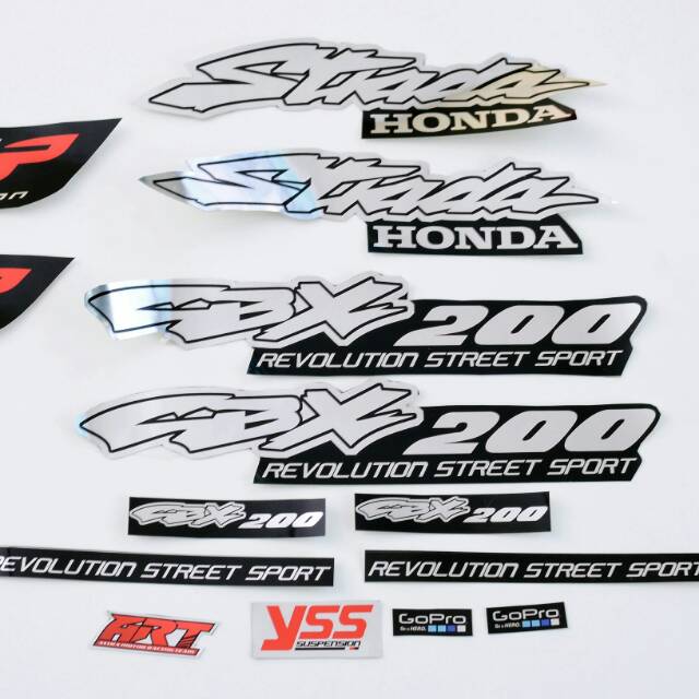 Stiker Sticker Decal Honda Strada CBX 200 Tiger Revo Tiger 2000