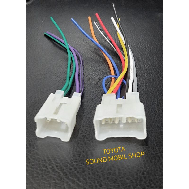 Soket pnp double din toyota Daihatsu