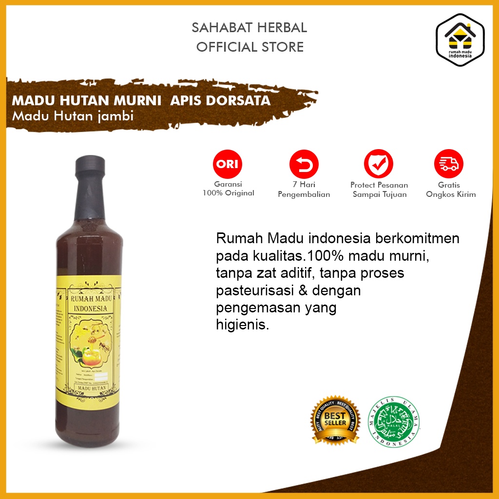 

Madu Hutan Akasia Jambi | Madu Hutan Sialang Jambi Asli | Madu Asli Murni Hutan Liar Apis Dorsata