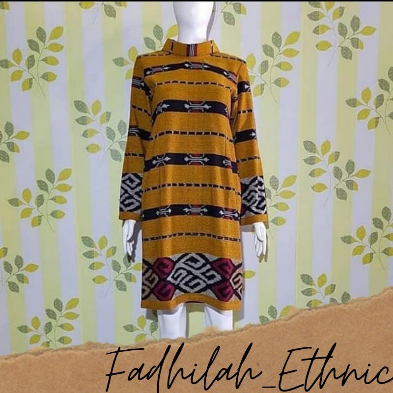 Tunik Tenun - Tunik Full Tenun - Baju Tenun Wanita