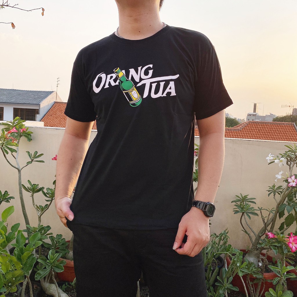 KAOS DISTRO PRIA KAOS AMOR ORANG TUA DRINK BLACK BAJU TSHIRT MR9008