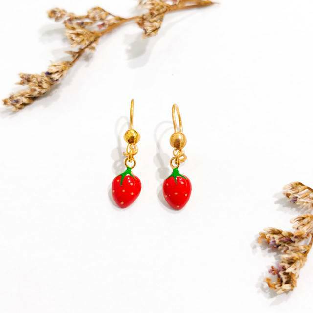 Anting balita emas asli kadar 700  berat setengah gram