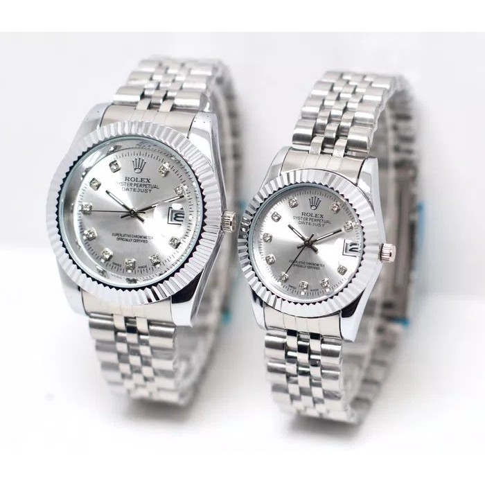 Terkini Jam Tangan Couple Rolex kw super jtr 167 plat putih silahkan order