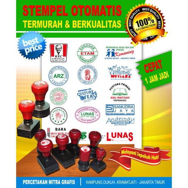 

Garansi Stempel otomatis flash 3 warna