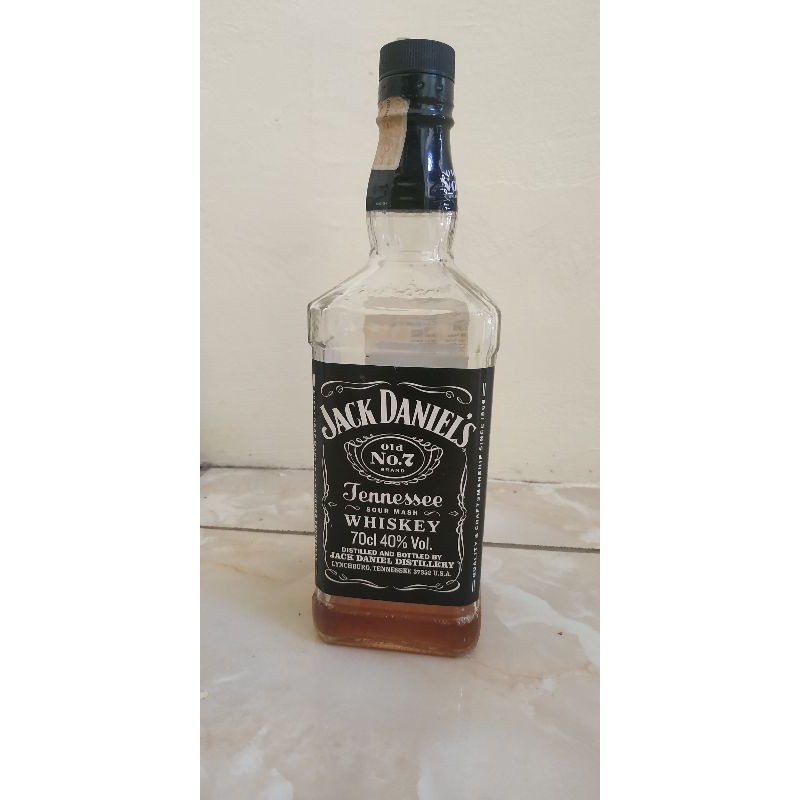 botol jack daniels bekas / pajangan / hiasan