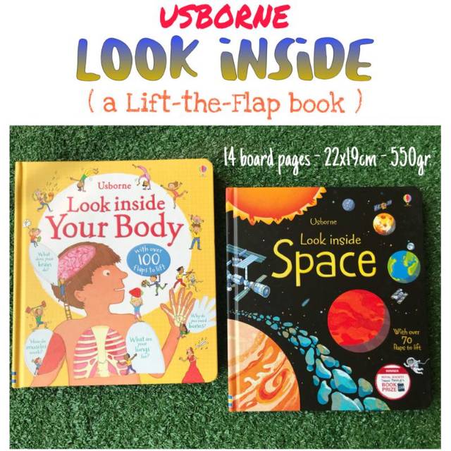 Usborne ORIGINAL look inside your body space farm maths